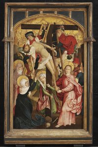 Laskeutuminen ristiltä, 1490-luku (öljy puulevylle) tekijältä Hans Schüchlin