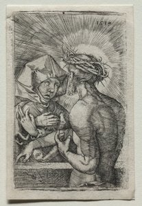 Kristus ja Neitsyt, 1519. tekijältä Hans Sebald Beham