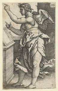 Retoriikkaa Retoriikka (otsikko esineessä) Seven Liberal Arts (sarjan nimi) tekijältä Hans Sebald Beham