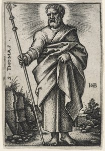 Pyhä Tuomas, 1541-46 tekijältä Hans Sebald Beham