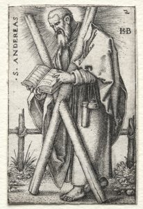 St. Andrew, 1545-1546. tekijältä Hans Sebald Beham