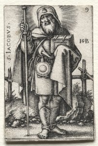 Pyhä Jaakob Suuri, 1545-1546. tekijältä Hans Sebald Beham