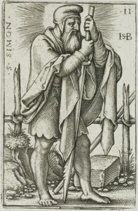St. Simon, levy 11 julkaisusta Kahdestatoista apostolia tekijältä Hans Sebald Beham