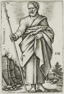 St. Thomas, levy 7 kahdestatoista apostolista tekijältä Hans Sebald Beham