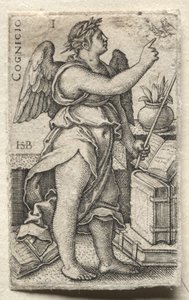 El coneixement de Déu i les set virtuts cardinals: coneixement de Déu - Cogniciofinnish tekijältä Hans Sebald Beham
