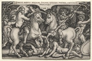 Hercules sieppaa Iolen tekijältä Hans Sebald Beham