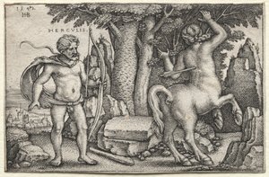 Hercules ja Nessus tekijältä Hans Sebald Beham