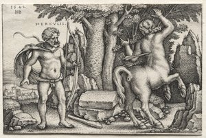 Hercules ja Nessus tekijältä Hans Sebald Beham
