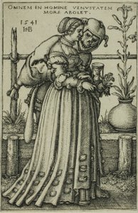 Lady ja kuolema tekijältä Hans Sebald Beham