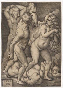 Karkotus paratiisista, 1543 tekijältä Hans Sebald Beham