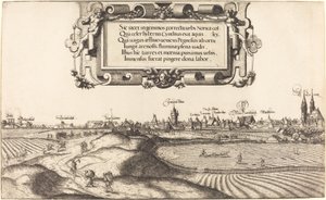 Näkymä Nürnbergiin idästä [vasen osa], 1552.