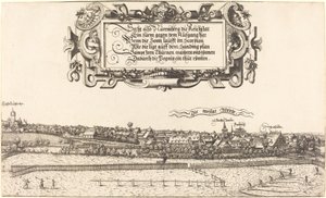 Näkymä Nürnbergiin idästä [oikea osa], 1552. tekijältä Hans Sebald Lautensack
