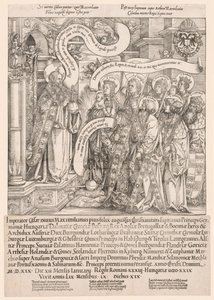 Maximilianin suojeluspyhimys esitti Kaikkivaltialle, 1519.