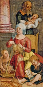 Mary Salome ja hänen perheensä, 1515 tekijältä Hans Suess Kulmbach