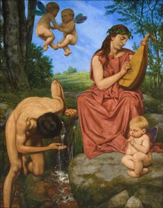 Lähde (The Spring) tekijältä Hans Thoma