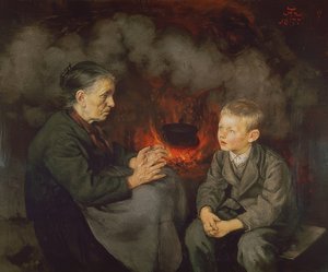Isoäiti kertoo satuja tekijältä Hans Thoma