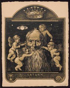 "Saturn vuoden hallitsijana". Luonnoksia "Ikuiseen kuvakalenteriin", osa II tekijältä Hans Thoma