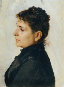 nainen profiilissa