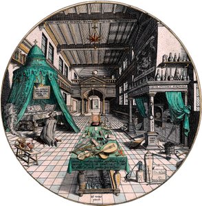 Alkemistin laboratorio, 1595.