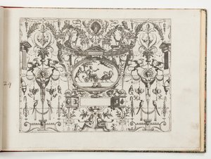 Làmina 24, de Grotteßco: in diverßche manieren (Diverses grotesques)finès tekijältä Hans Vredeman de Vries