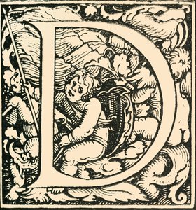 D - Hans Weiditzin aakkoset, c1520-1521, 1908. tekijältä Hans Weiditz