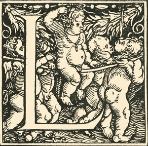 L - Hans Weiditzin aakkoset, c1520-1521, 1908. tekijältä Hans Weiditz