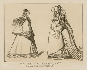 Italialaiset naiset, 1572 tekijältä Hans Weigel