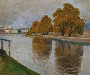 Salzach lähellä Halleinia tekijältä Hans Wilt