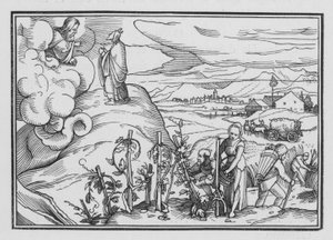 Tietyt Jumalan määräämät moraaliset ja seremonialliset lait, Leviticus XIX, 1, 2 tekijältä Hans after Holbein the Younger