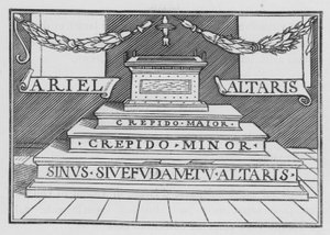 Gods Glory palaa temppeliin, Hesekiel XLIII, 4 tekijältä Hans after Holbein the Younger