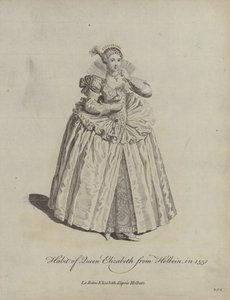 Holbeinin kuningatar Elisabetin tapa vuonna 1551 tekijältä Hans after Holbein the Younger