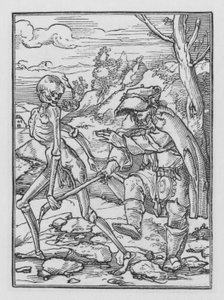 Holbeinin Kuolematanssi: Sokea mies tekijältä Hans after Holbein the Younger