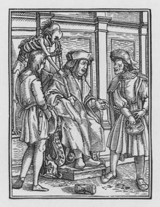 Holbeinin Kuolematanssi: Tuomari tekijältä Hans after Holbein the Younger
