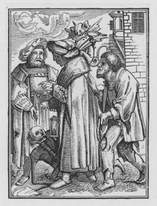 Holbeinin kuolematanssi: Tuomari tekijältä Hans after Holbein the Younger
