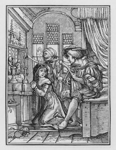 Holbeinin kuoleman tanssi: Nunna tekijältä Hans after Holbein the Younger