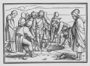 Joosef heitettiin kuoppaan, Genesis XXXVII, 28 tekijältä Hans after Holbein the Younger