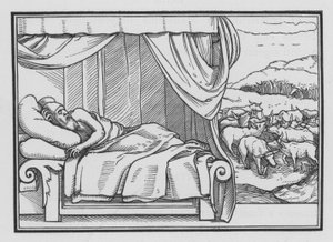 Pharaohs Two Dreams, Genesis, XLI, 8 tekijältä Hans after Holbein the Younger