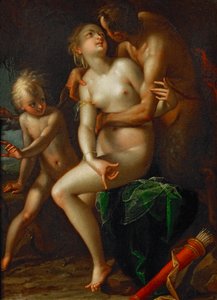 Jupiter, Antiope ja Amor ... tekijältä Hans von Aachen
