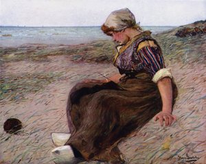 Syvällä ajatuksissa (väri litho)