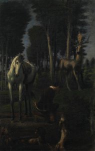 Kolme ratsastajaa II: Pyhä Hubertus tekijältä Hans von Marées