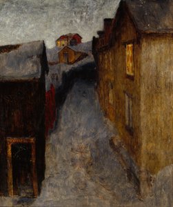 Surullisesta kaupungista (öljy kankaalle) tekijältä Harald Oscar Sohlberg
