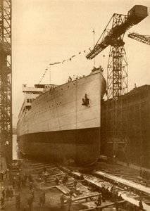 "Motor Liner Carnarvonin linna, vuodelta 1930. tekijältä Harland and Wolff Ltd