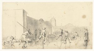 Luistelijat Zijlpoortissa, Haarlemissa