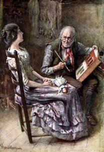 Charles Dickensin "The Cricket on the Hearth" tekijältä Harold Copping