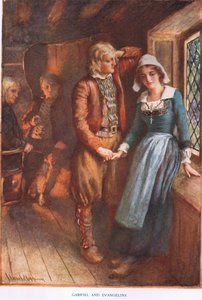 Gabriel ja Evangeline tekijältä Harold Copping