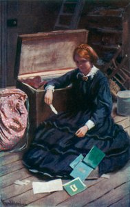 Louisa M Alcottin kuvitus hyville vaimoille tekijältä Harold Copping