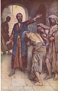 Isaiah ja sanansaattajat, kuvitus kuvista, jotka opettavat kruunusarjan, 1920 tekijältä Harold Copping