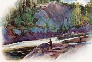 The Moon Chute, lähellä Bala, Muskoka Lake District tekijältä Harold Copping