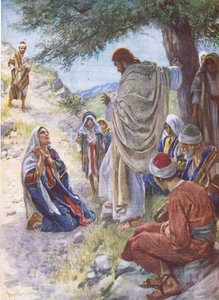 Martan usko, kuvitus kuvista, jotka opettavat kruunusarjan, 1920 tekijältä Harold Copping