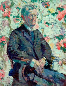 Miehen muotokuva, n. 1912-1914 (öljy kankaalle) tekijältä Harold Gilman